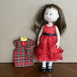 Vintage Eden Madeline's Friend Danielle Doll 8" Poseable Outfit Red Dress